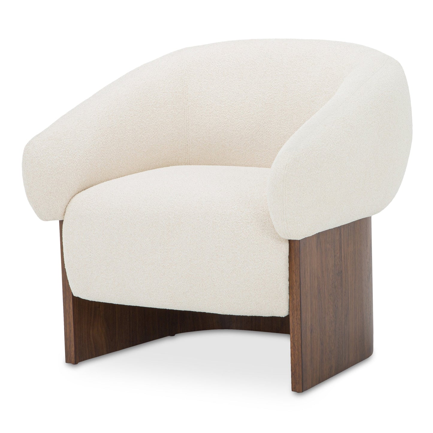 Otto Walnut Veneer Base Accent Chair