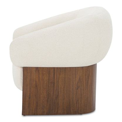 Otto Walnut Veneer Base Accent Chair