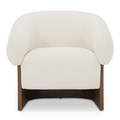 Otto Walnut Veneer Base Accent Chair