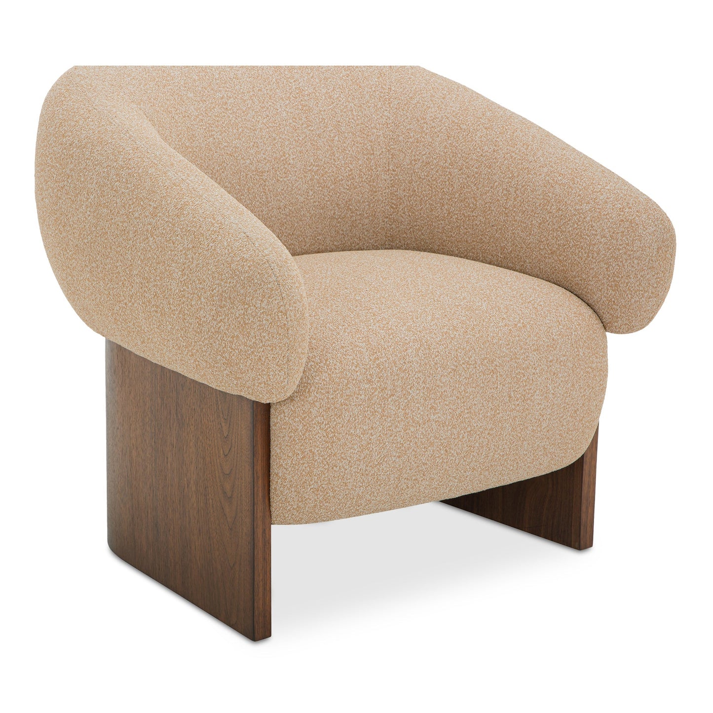 Otto Walnut Veneer Base Accent Chair