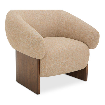 Otto Walnut Veneer Base Accent Chair