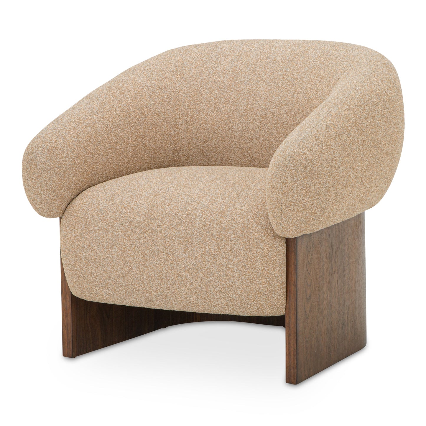 Otto Walnut Veneer Base Accent Chair