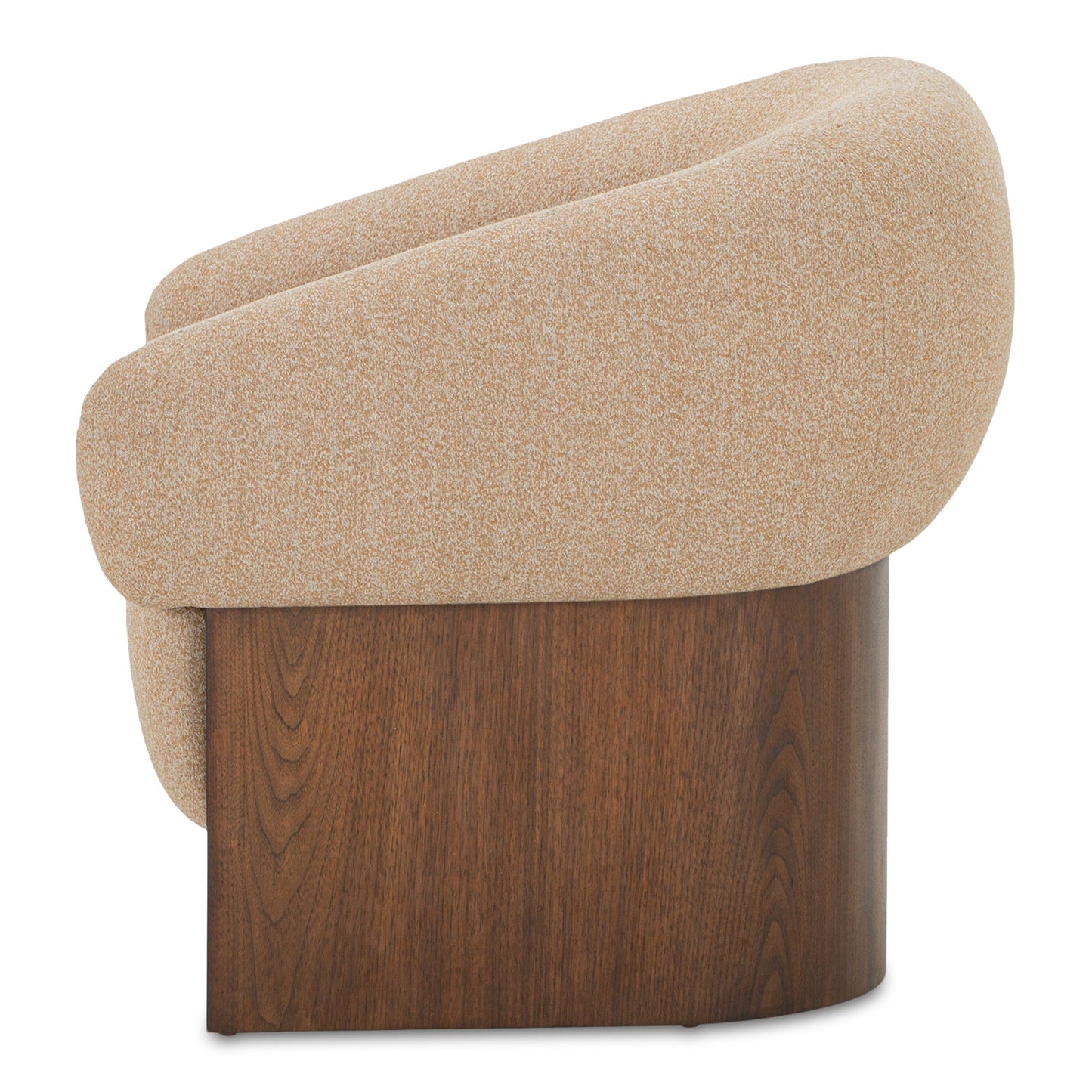 Otto Walnut Veneer Base Accent Chair