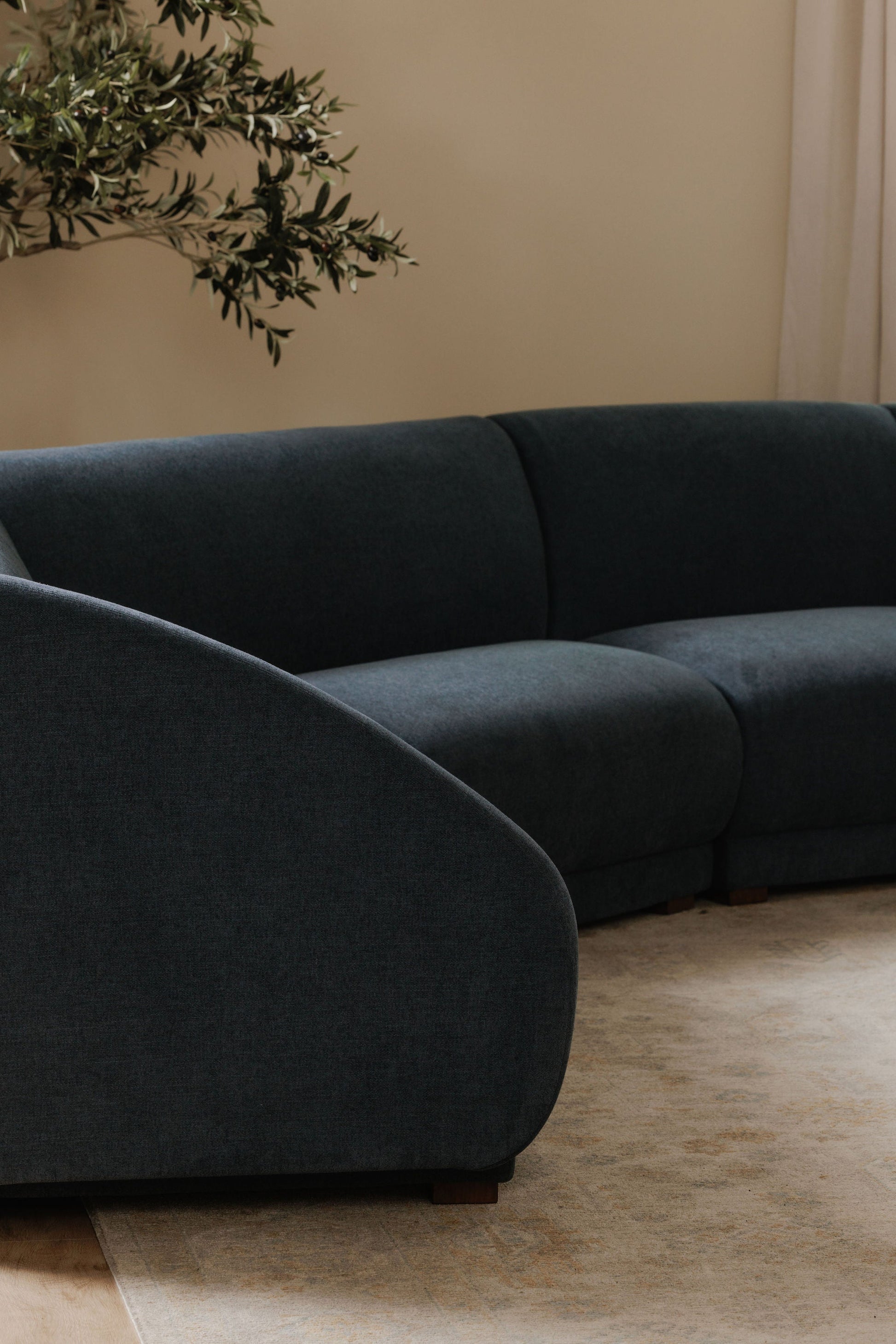 Moe's Home Fraser Performance Fabric Slipper Chair