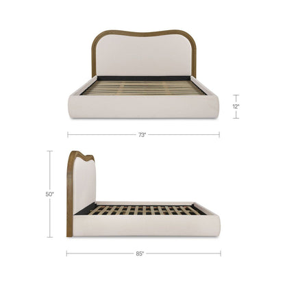 Camilla Fabric Wave Design Bed