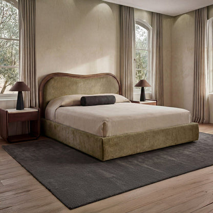 Camilla Fabric Wave Design Bed