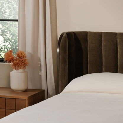 Scarlette Sleigh Design Queen Bed