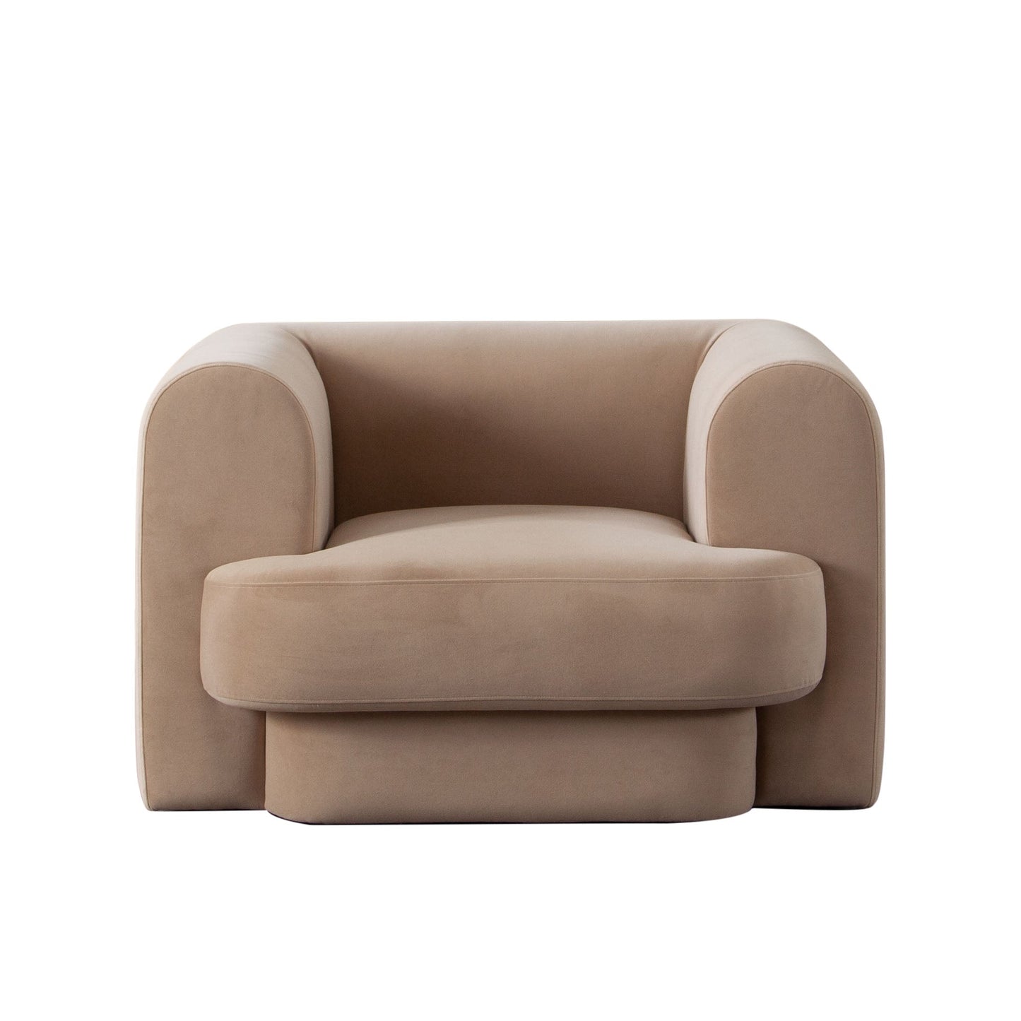 Form Camel Performance Velvet Arm Chair