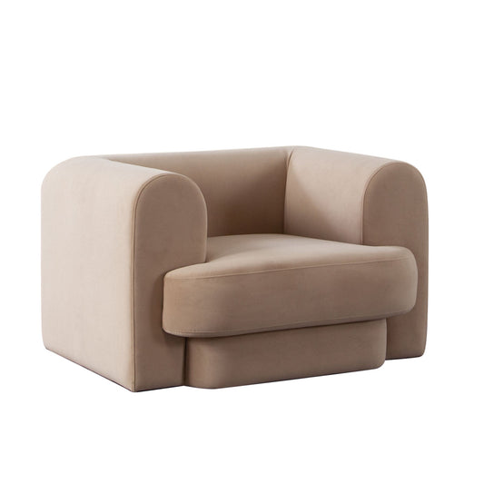 Form Camel Performance Velvet Arm Chair