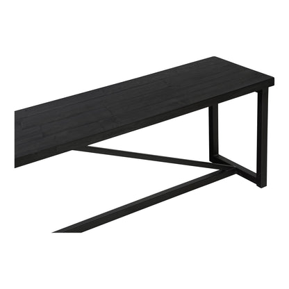 Sierra Wood and Steel Black Bench