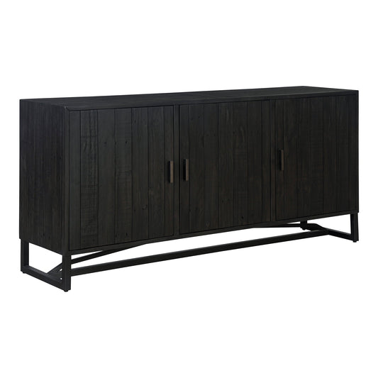 Sierra Wood and Steel Black Sideboard