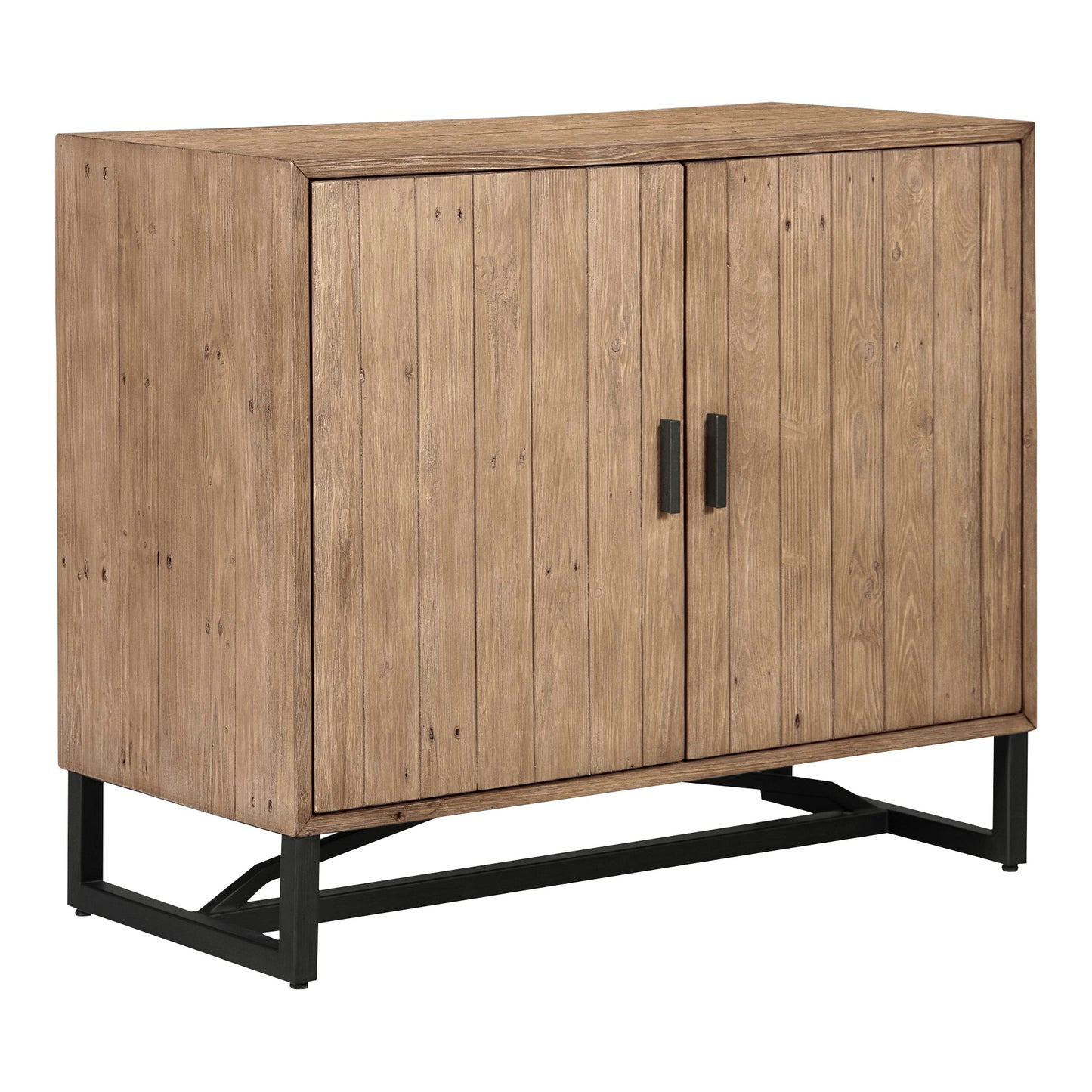 Sierra Wood and Steel 2 Door Cabinet