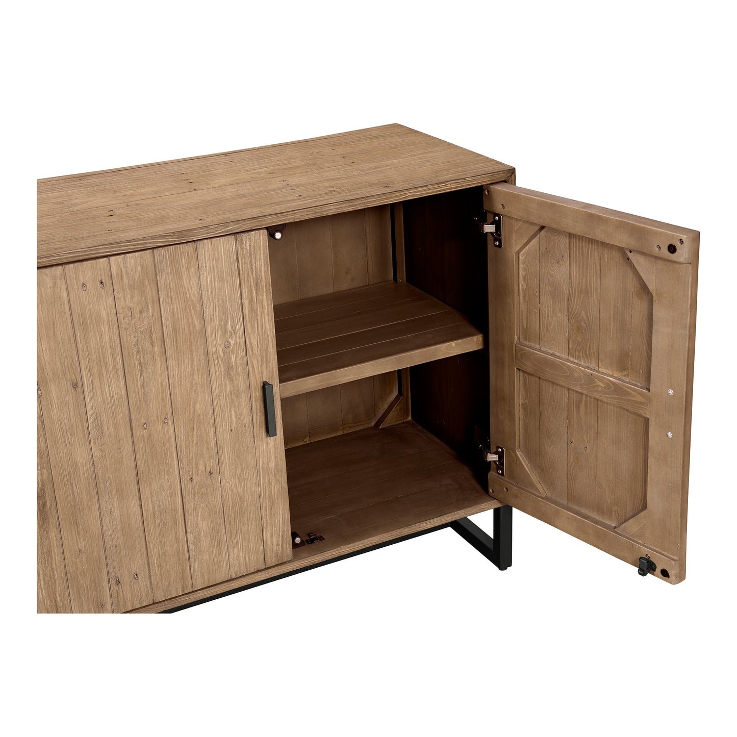 Sierra Wood and Steel 2 Door Cabinet