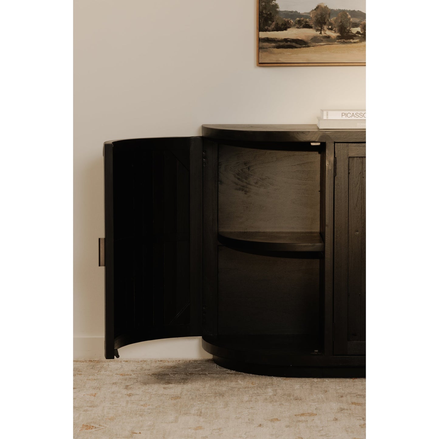 Nicola Wood Black Sideboard