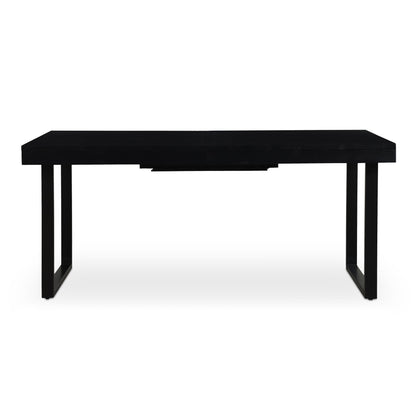 Ben Wood and Metal Rectangular Extension Dining Table