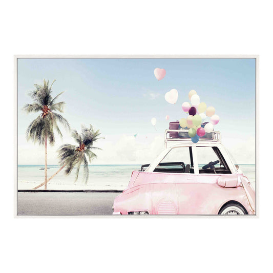 Beach Party Multicolor Canvas Art