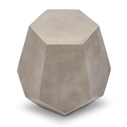 Faceted Fiber Reinforced Concrete Side Table