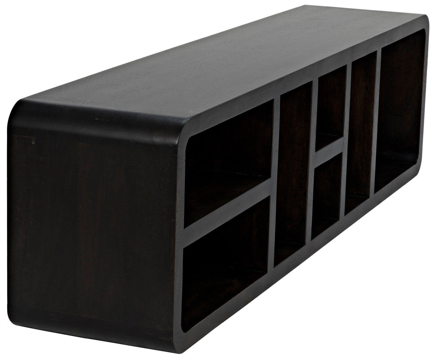 Faction Console, Ebony Walnut-Console Tables-Noir-Sideboards and Things