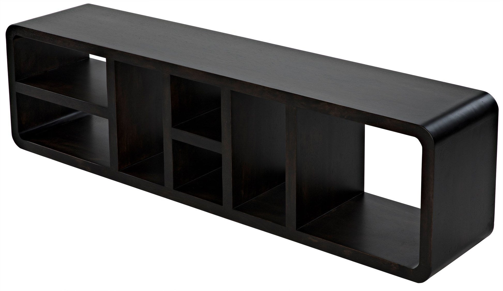 Faction Console, Ebony Walnut-Console Tables-Noir-Sideboards and Things