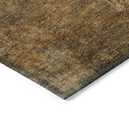 Addison Rugs Faded Rhythm Brown Washable Indoor-Outdoor Rug