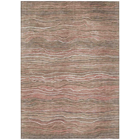 Addison Rugs Faerain Brown Washable Indoor-Outdoor Rug