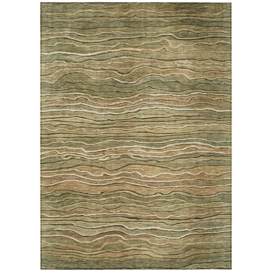 Addison Rugs Faerain Green Washable Indoor-Outdoor Rug