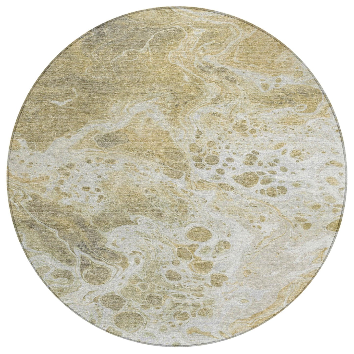 Faerara Gold Washable Indoor-Outdoor Rug