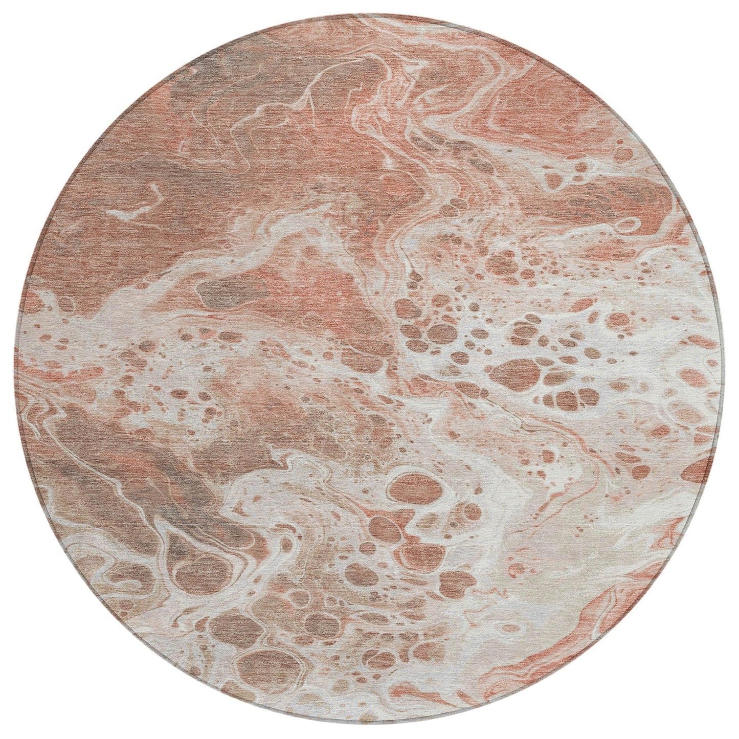 Faerara Orange Washable Indoor-Outdoor Rug