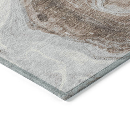 Addison Rugs Faeras Brown Washable Indoor-Outdoor Rug