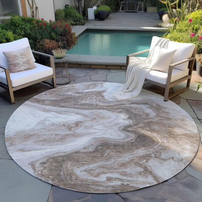 Addison Rugs Faeras Brown Washable Indoor-Outdoor Rug