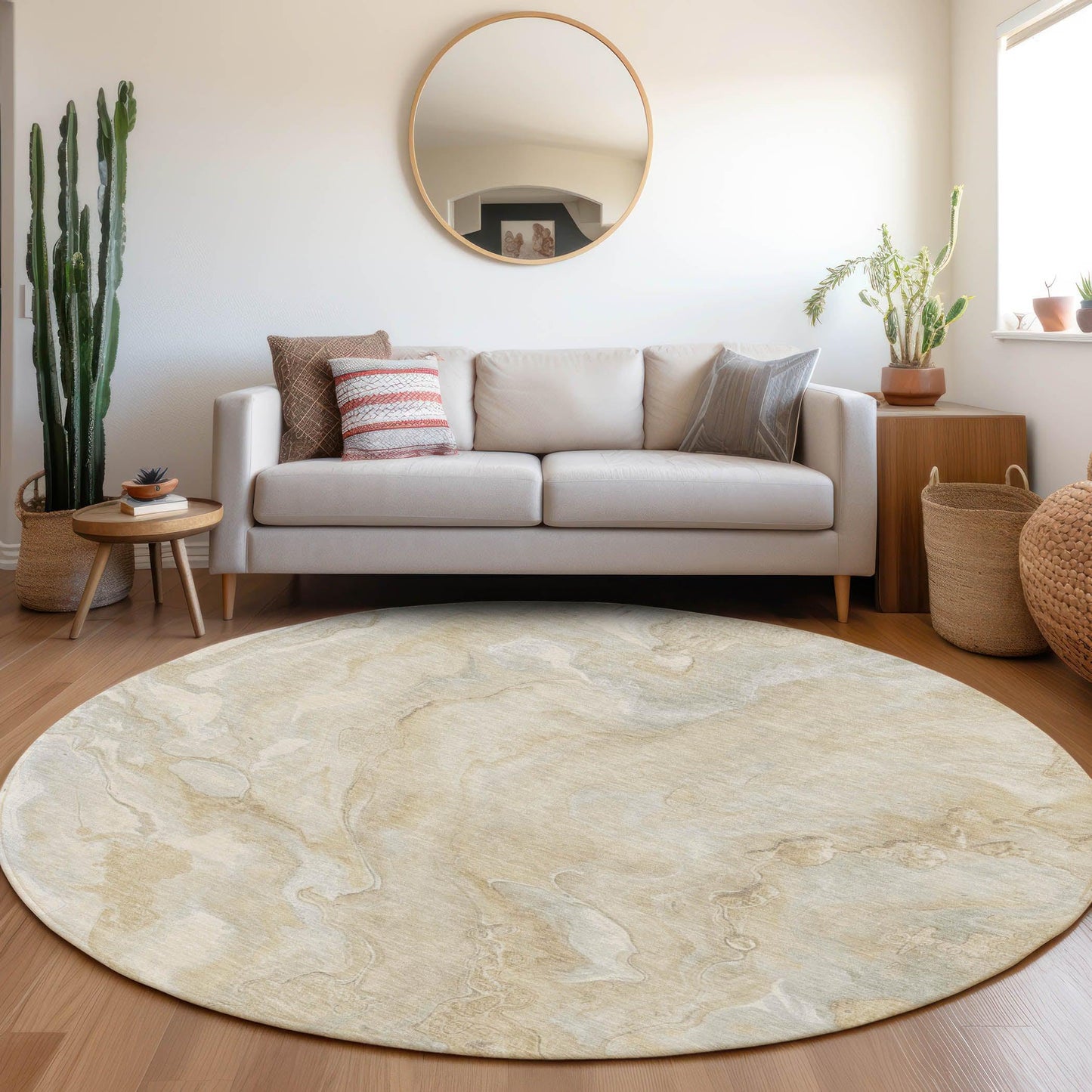 Addison Rugs Faerel Brown Washable Indoor-Outdoor Rug