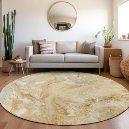 Addison Rugs Faerel Gold Washable Indoor-Outdoor Rug