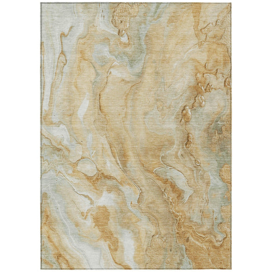 Addison Rugs Faerel Gold Washable Indoor-Outdoor Rug