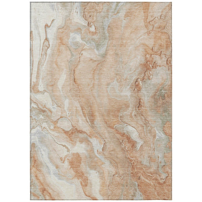 Addison Rugs Faerel Orange Washable Indoor-Outdoor Rug