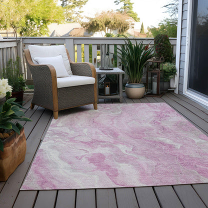 Addison Rugs Faerel Pink Washable Indoor-Outdoor Rug