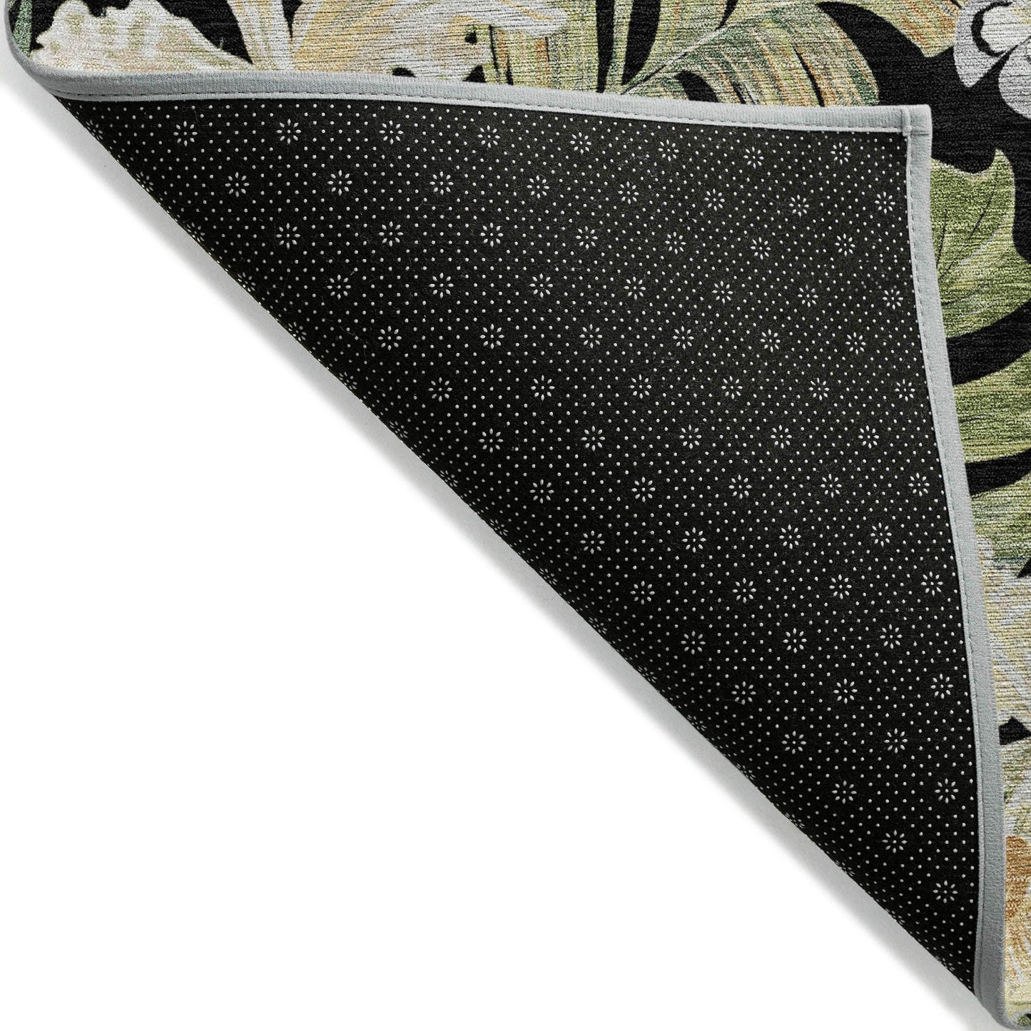 Addison Rugs Faereth Black Washable Indoor-Outdoor Rug