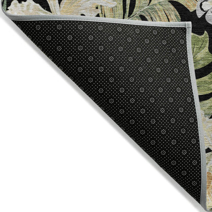 Addison Rugs Faereth Black Washable Indoor-Outdoor Rug