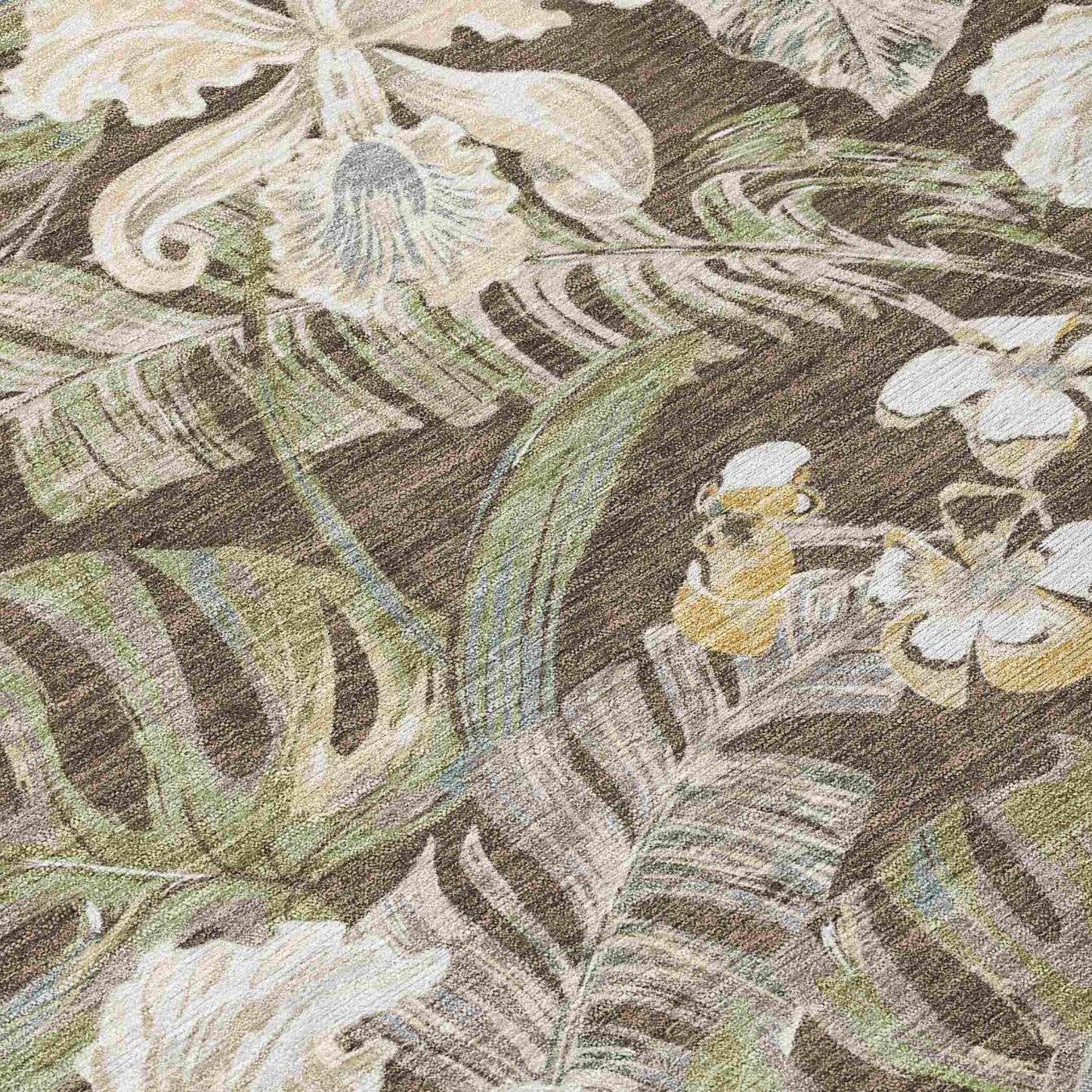 Addison Rugs Faereth Brown Washable Indoor-Outdoor Rug