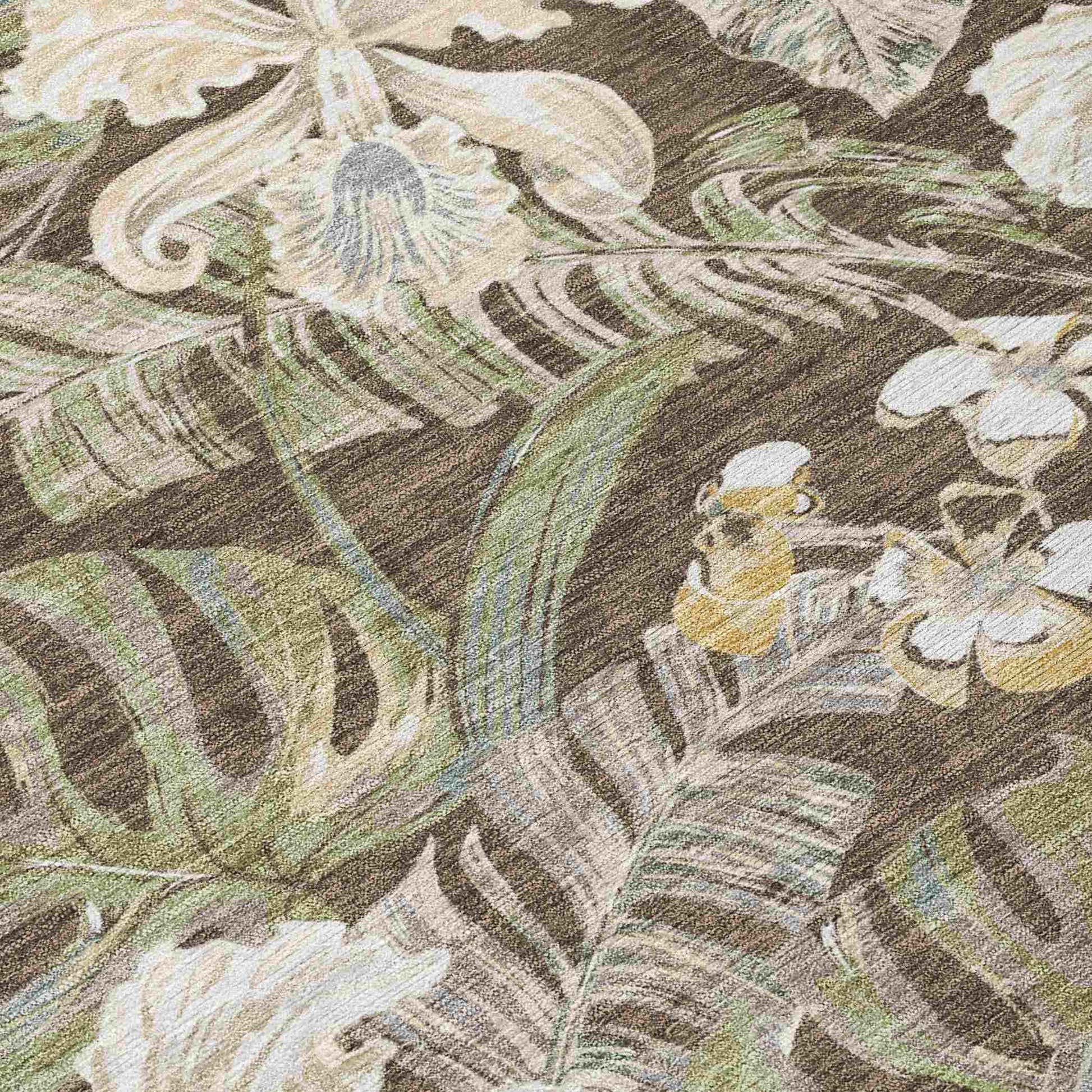 Addison Rugs Faereth Brown Washable Indoor-Outdoor Rug