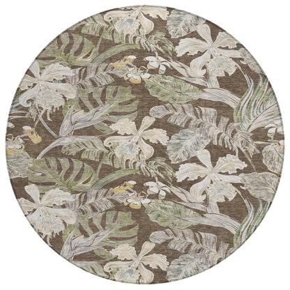 Addison Rugs Faereth Brown Washable Indoor-Outdoor Rug