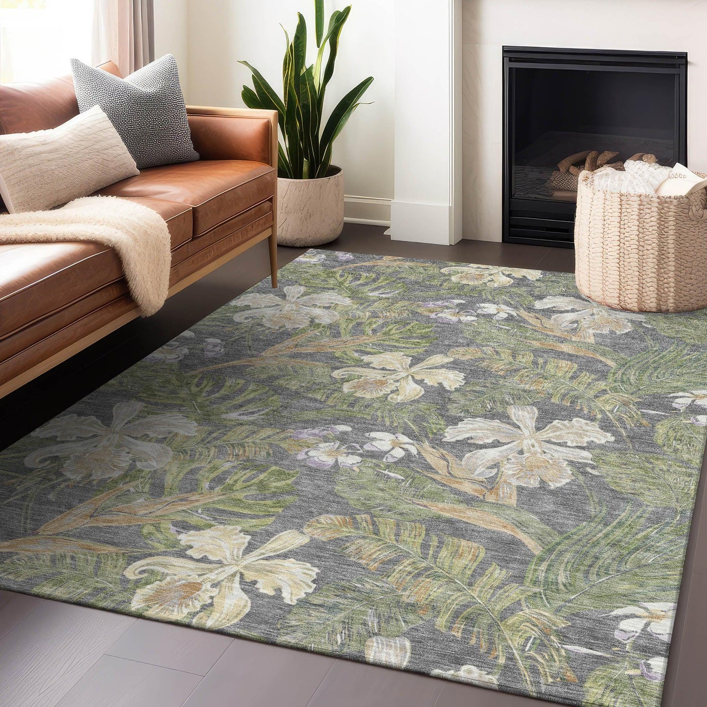 Addison Rugs Faereth Gray Washable Indoor-Outdoor Rug
