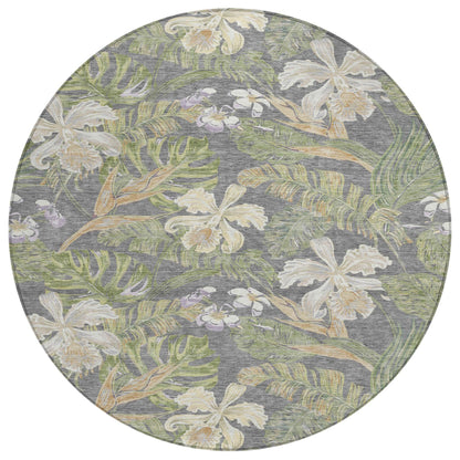 Addison Rugs Faereth Gray Washable Indoor-Outdoor Rug