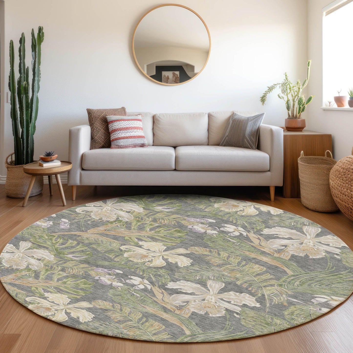 Addison Rugs Faereth Gray Washable Indoor-Outdoor Rug