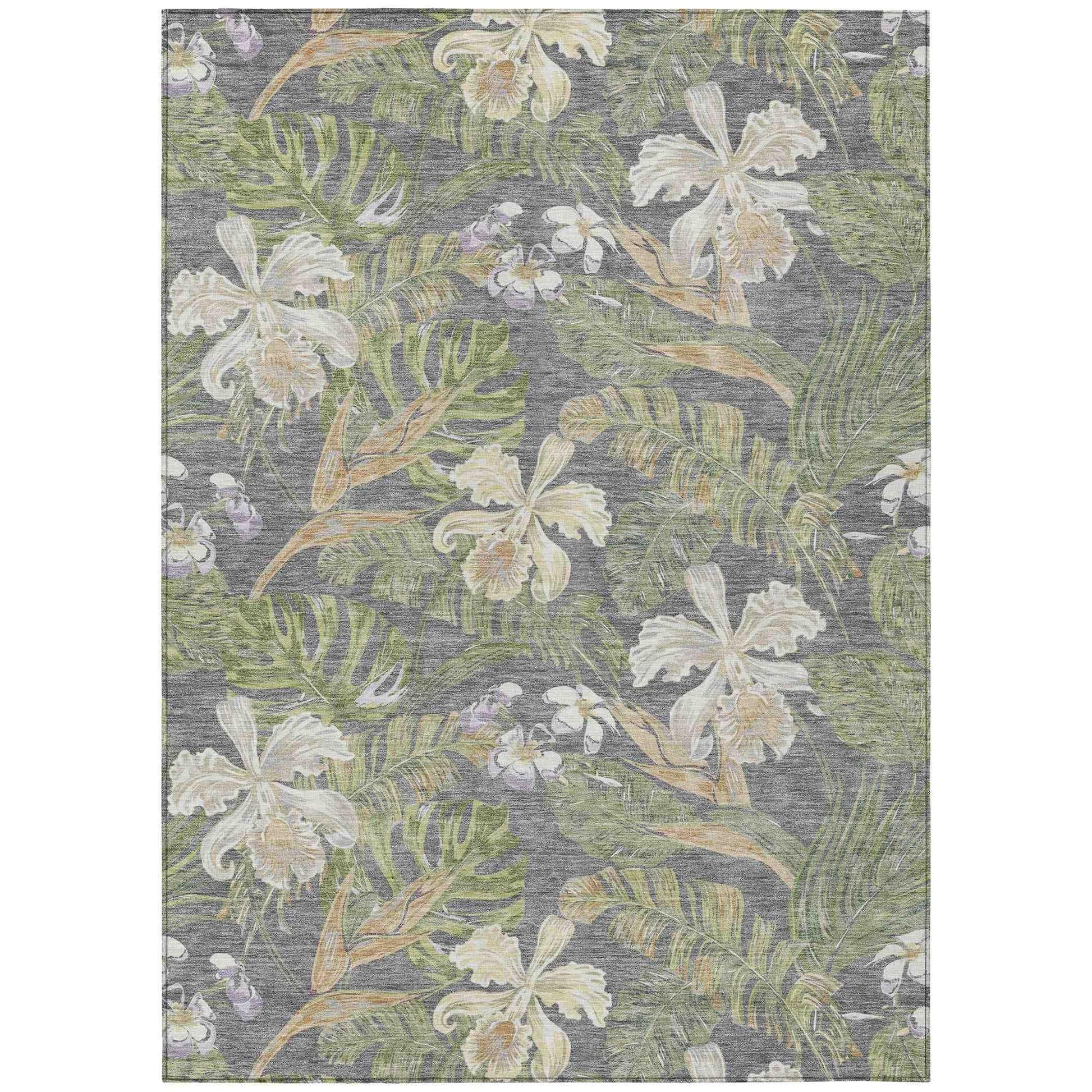 Addison Rugs Faereth Gray Washable Indoor-Outdoor Rug