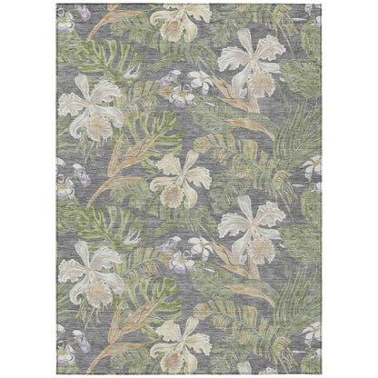 Addison Rugs Faereth Gray Washable Indoor-Outdoor Rug