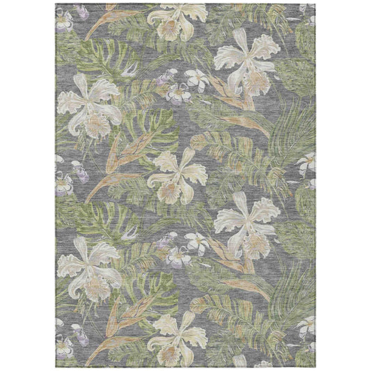 Addison Rugs Faereth Gray Washable Indoor-Outdoor Rug