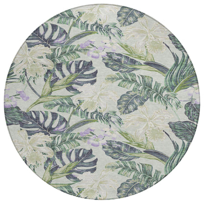 Addison Rugs Faereth Green Washable Indoor-Outdoor Rug