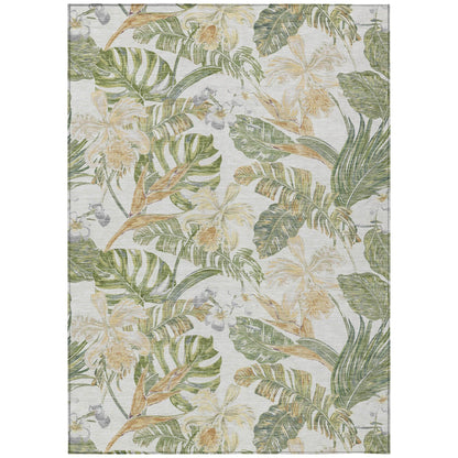 Addison Rugs Faereth Ivory Washable Indoor-Outdoor Rug