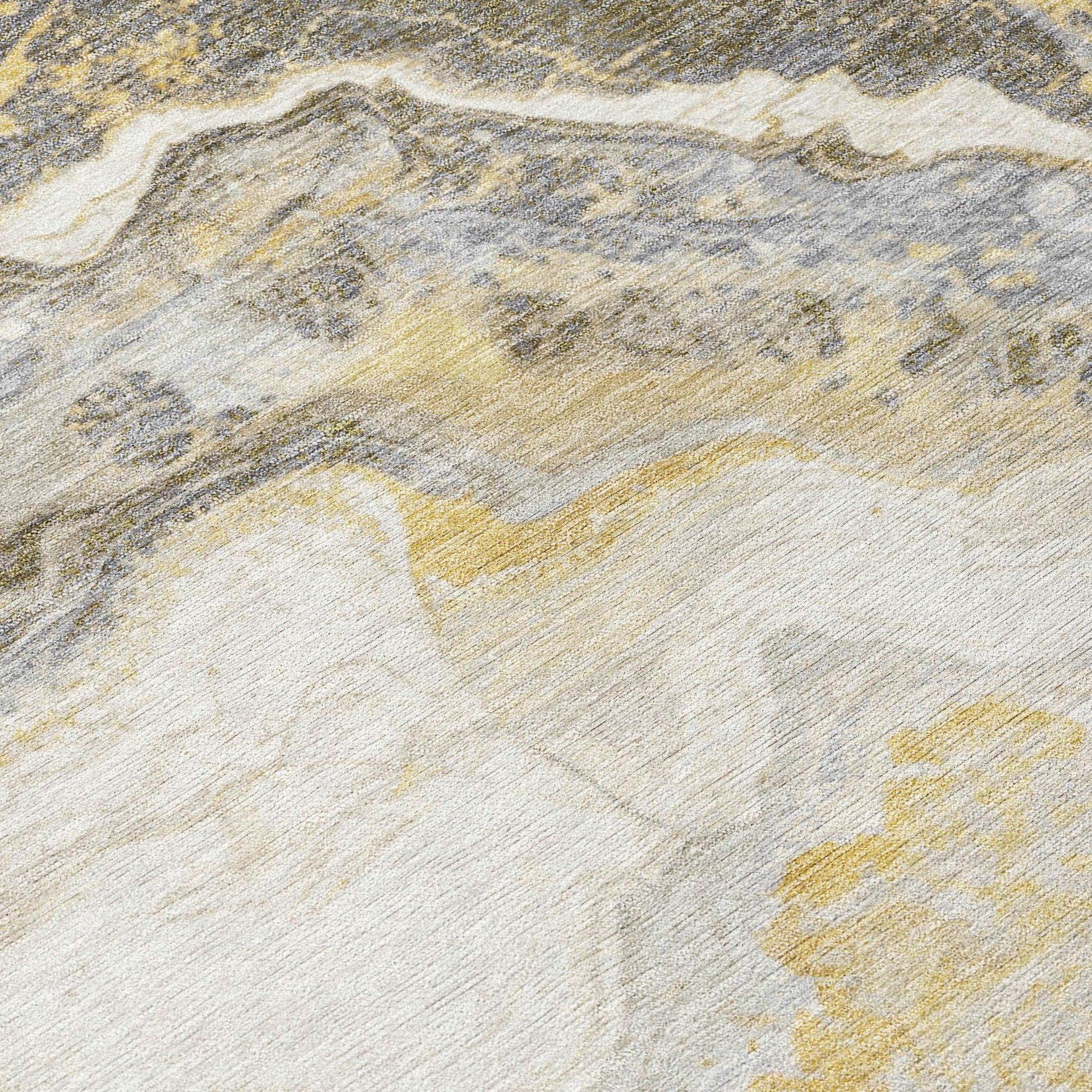Addison Rugs Faeriel Gold Washable Indoor-Outdoor Rug