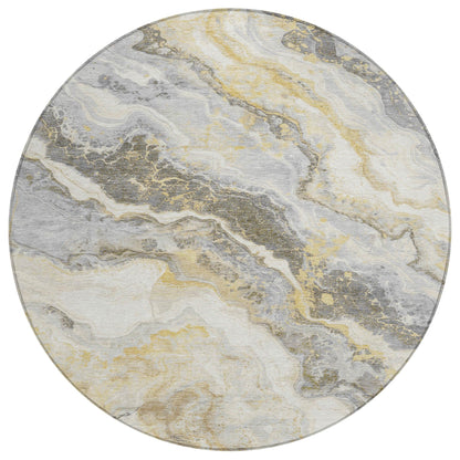 Addison Rugs Faeriel Gold Washable Indoor-Outdoor Rug